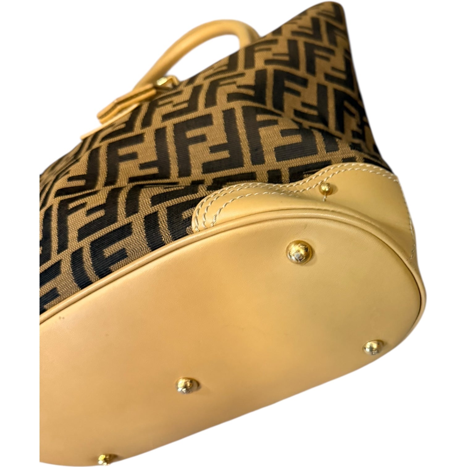 Fendi Zucca Front Buckle Tote