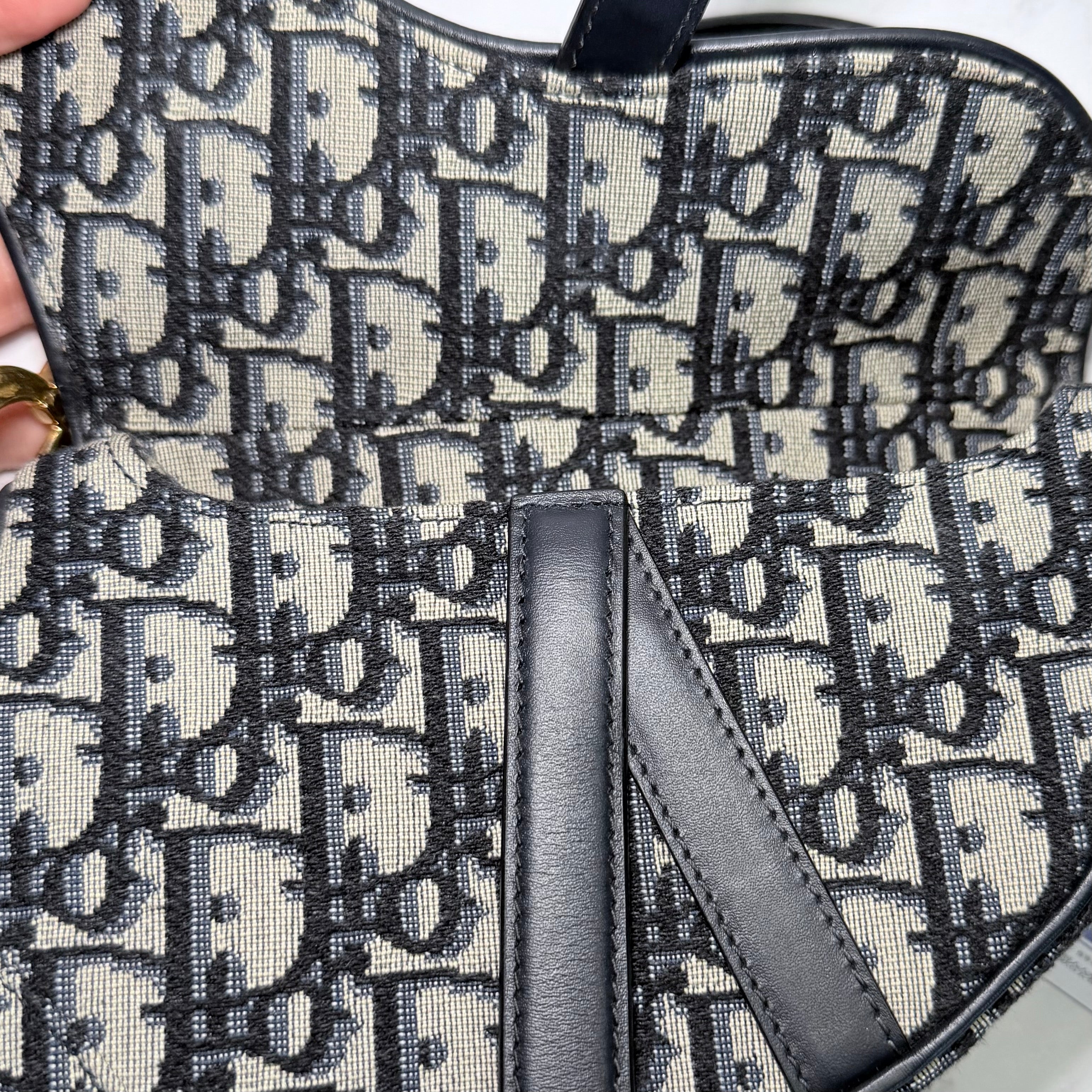 Dior Saddle Soft Hobo Oblique Canvas Shoulder Bag - 213