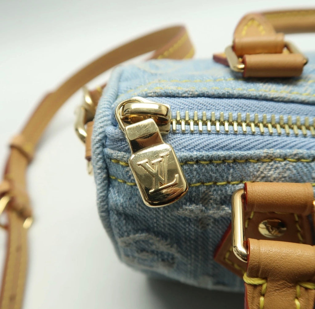 Louis Vuitton Denim speedy nano -247