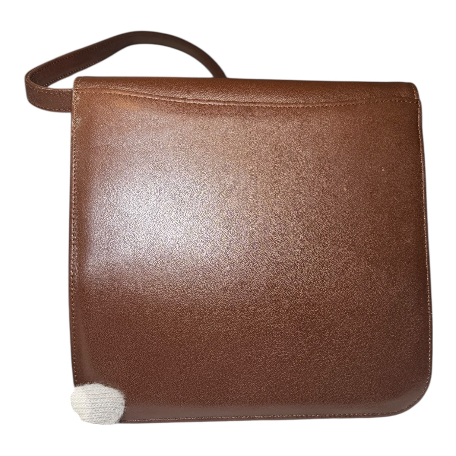 YSL Brown Quilted Leather Messanger