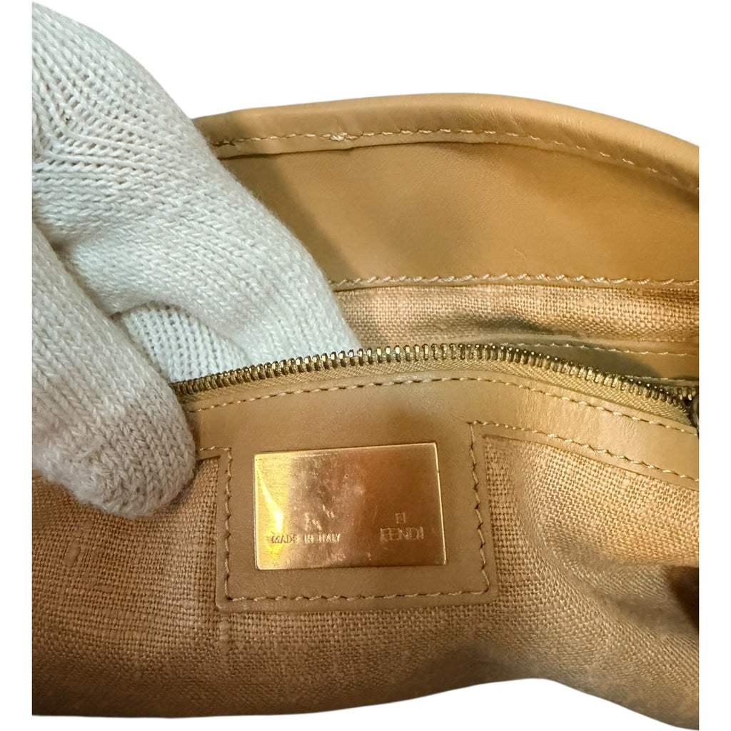 Fendi Zucca Front Buckle Tote