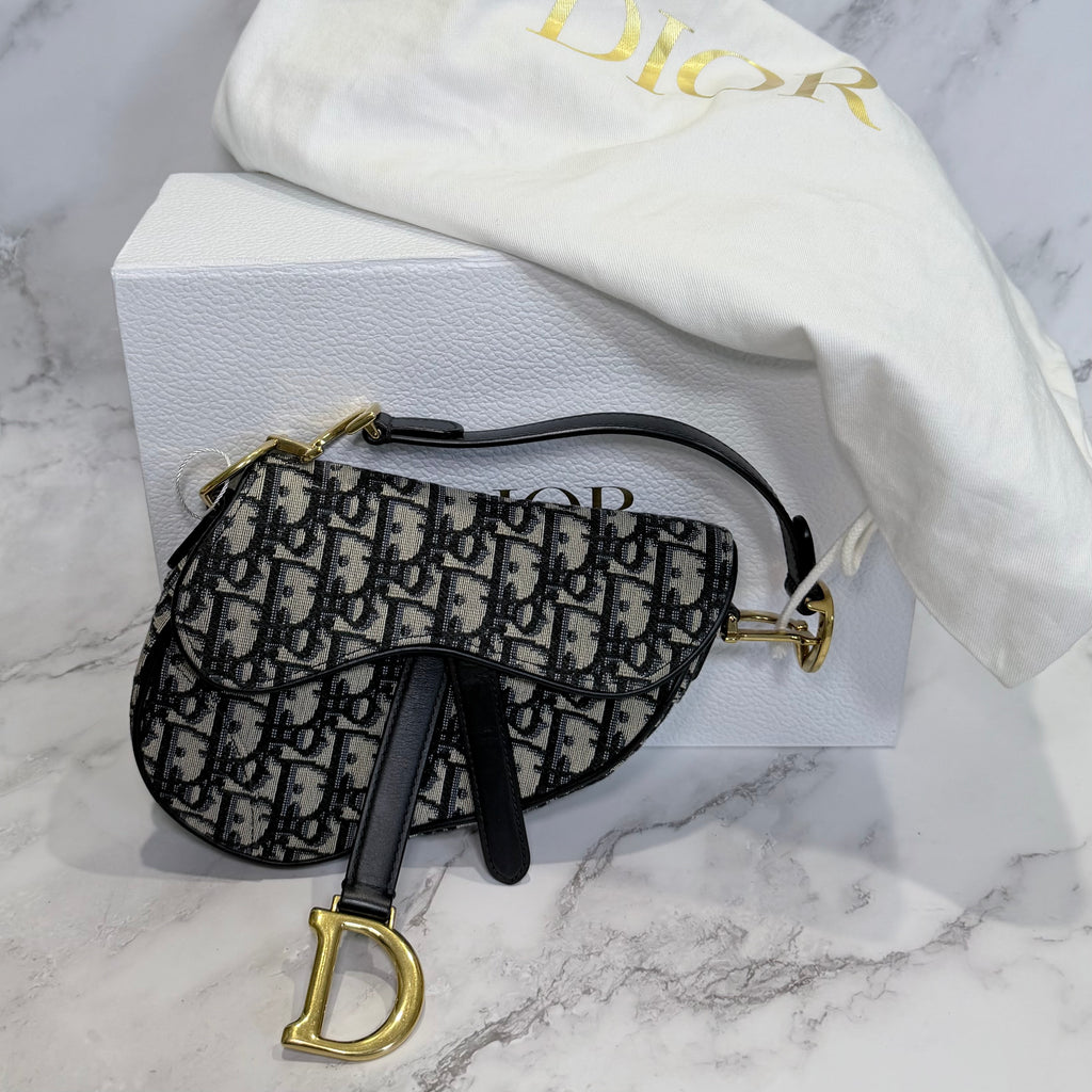 Dior Saddle Soft Hobo Oblique Canvas Shoulder Bag - 213