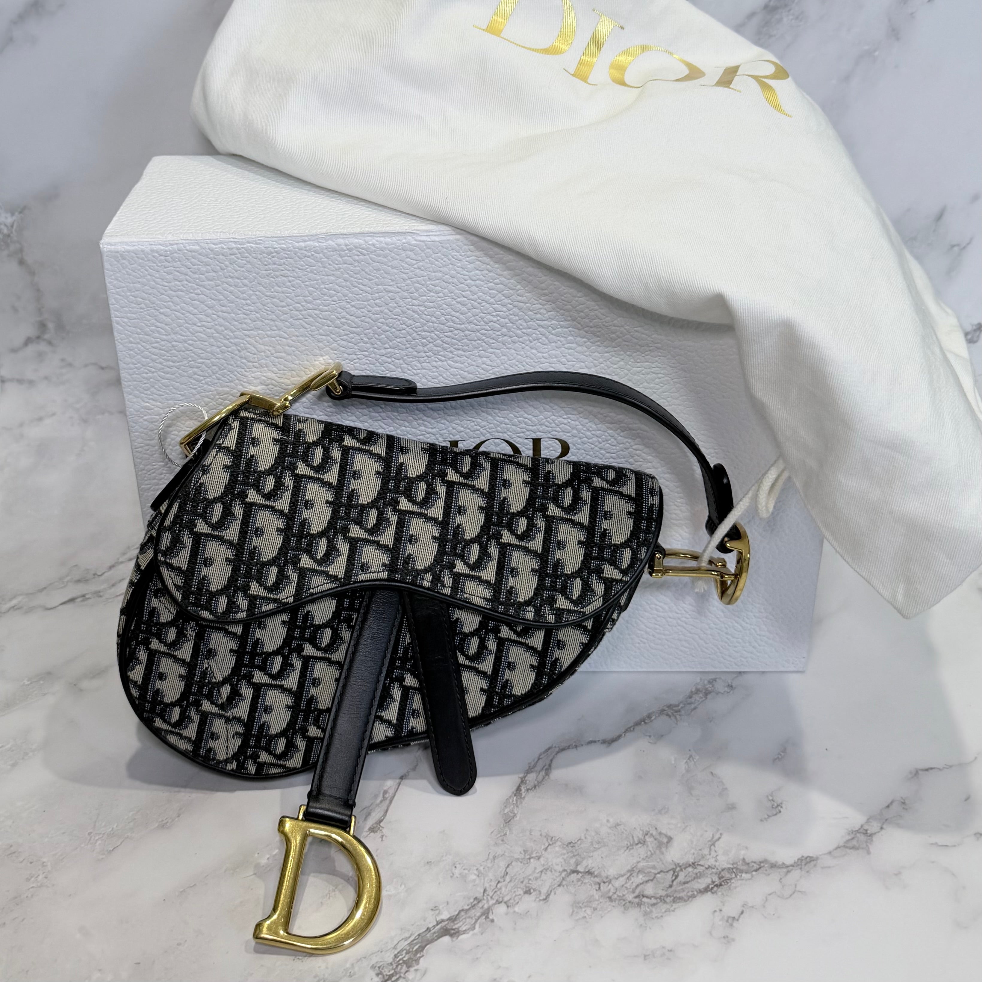 Dior Saddle Soft Hobo Oblique Canvas Shoulder Bag - 213