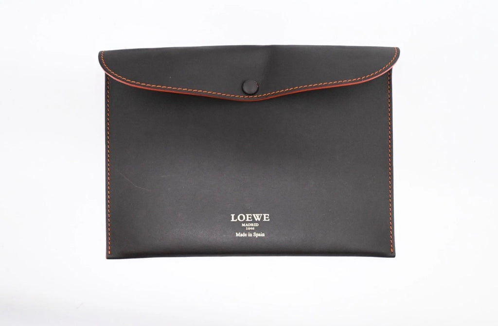 Loewe Leather Tote black and orange - 085