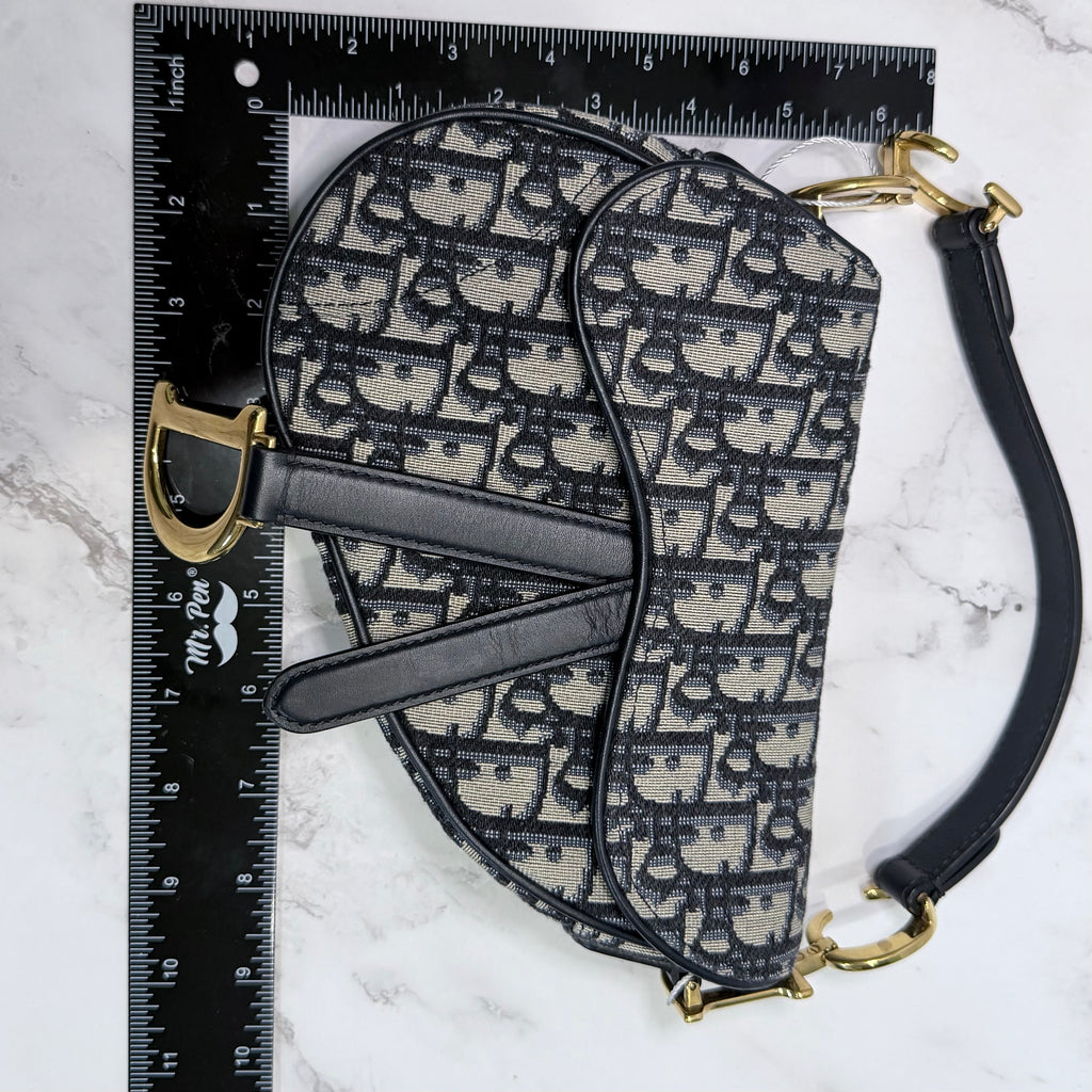 Dior Saddle Soft Hobo Oblique Canvas Shoulder Bag - 213