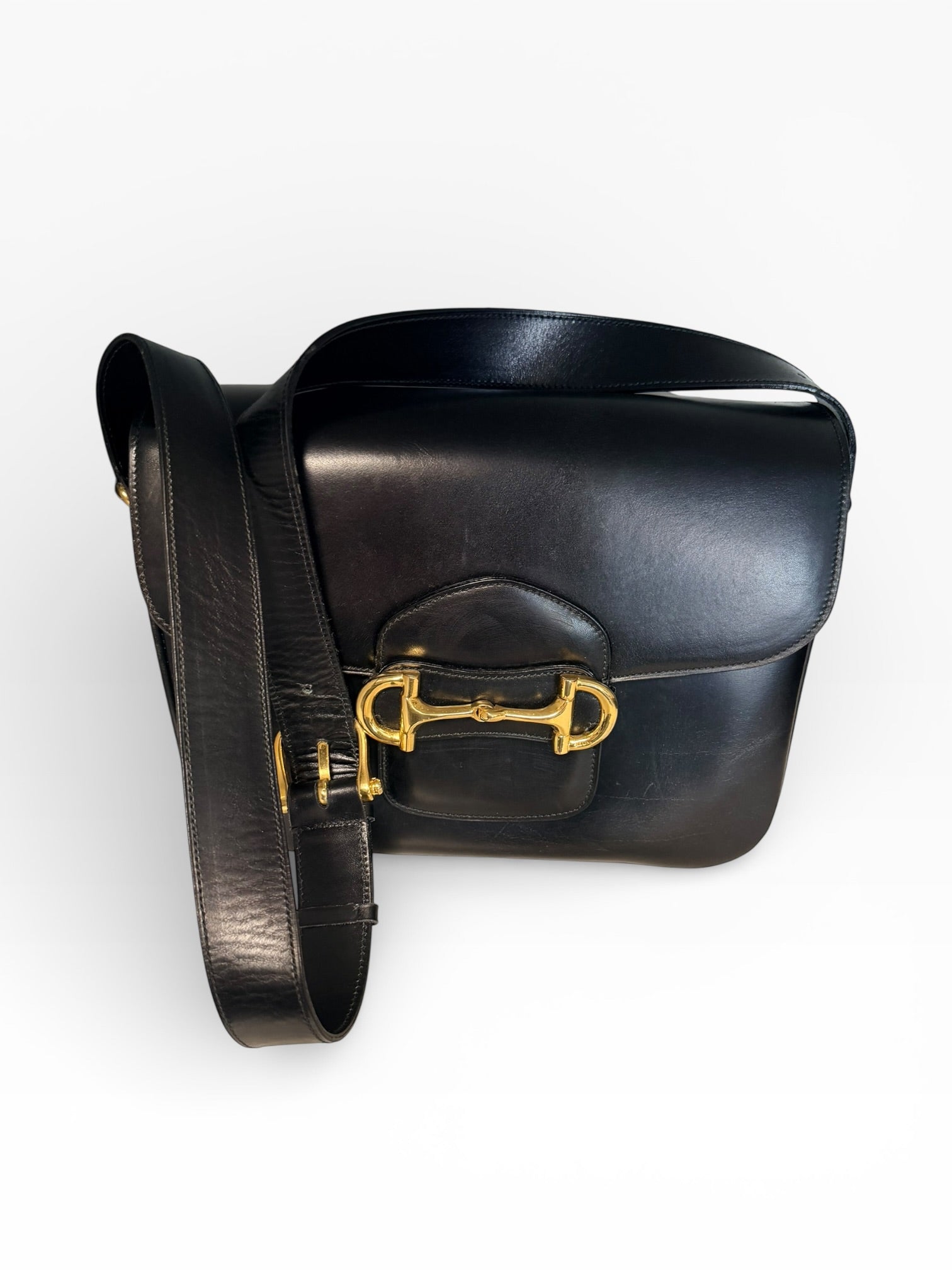 Celine Horsebit Leather Shoulder