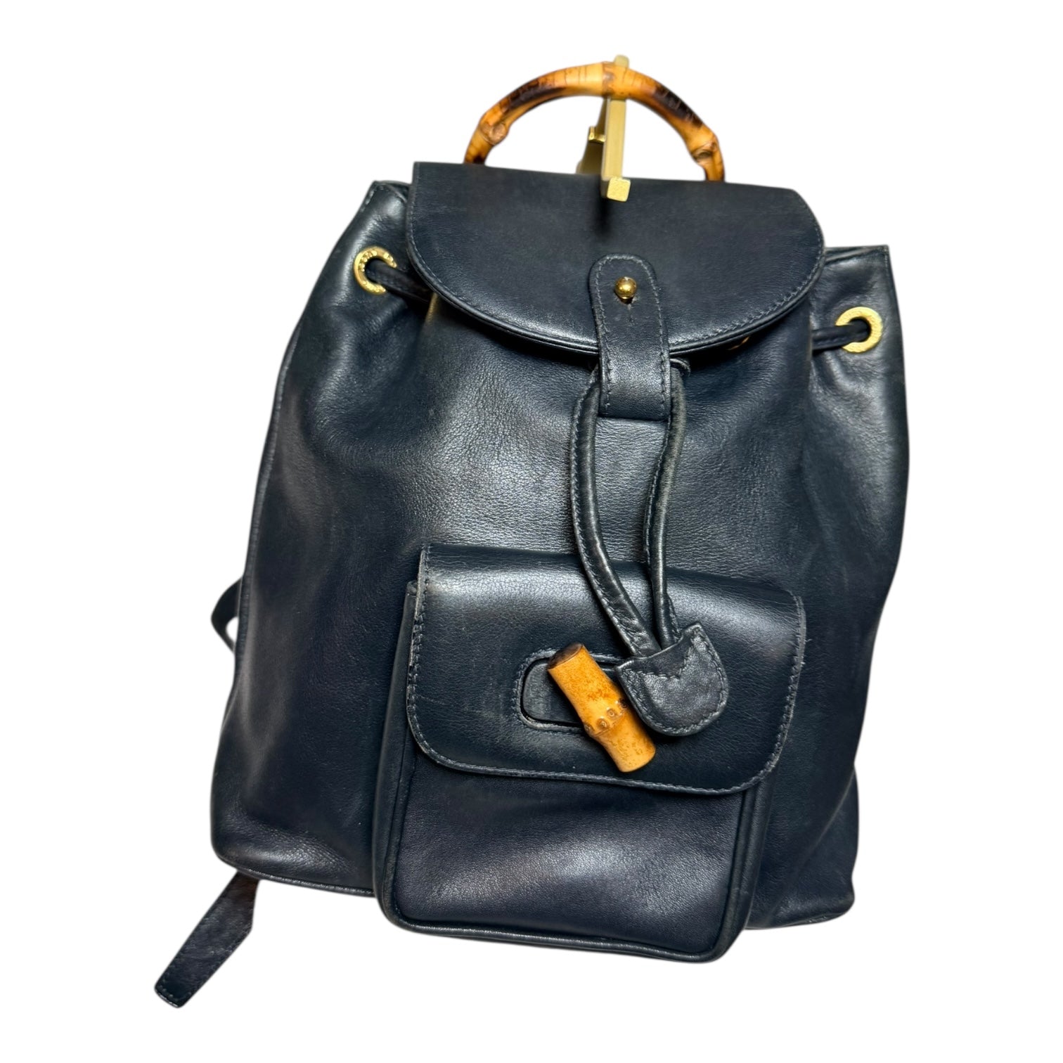 Gucci bamboo backpack