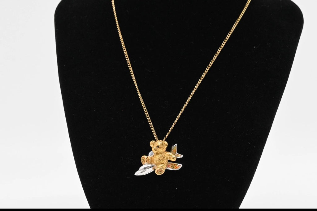 Burberry Airplane JAL 50th Anniversary Limited Edition necklace -078