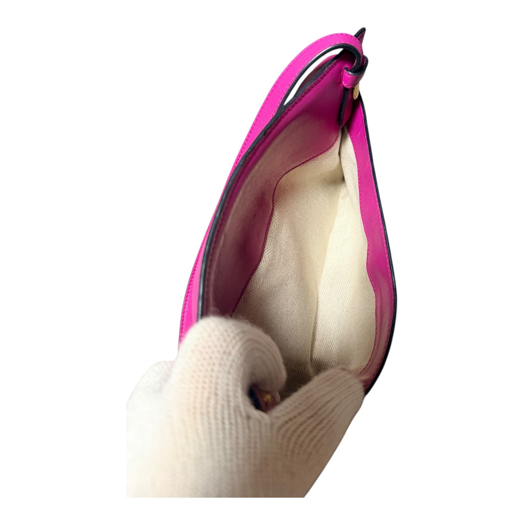 Loewe T Pouch pink leather