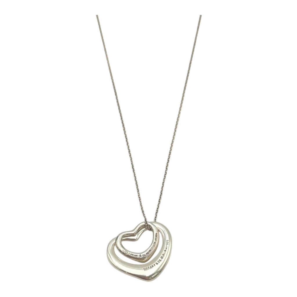 Tiffany & CO Elsa Peretti Double Open Heart Necklace