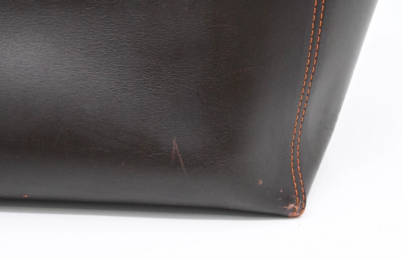 Loewe Leather Tote black and orange - 085