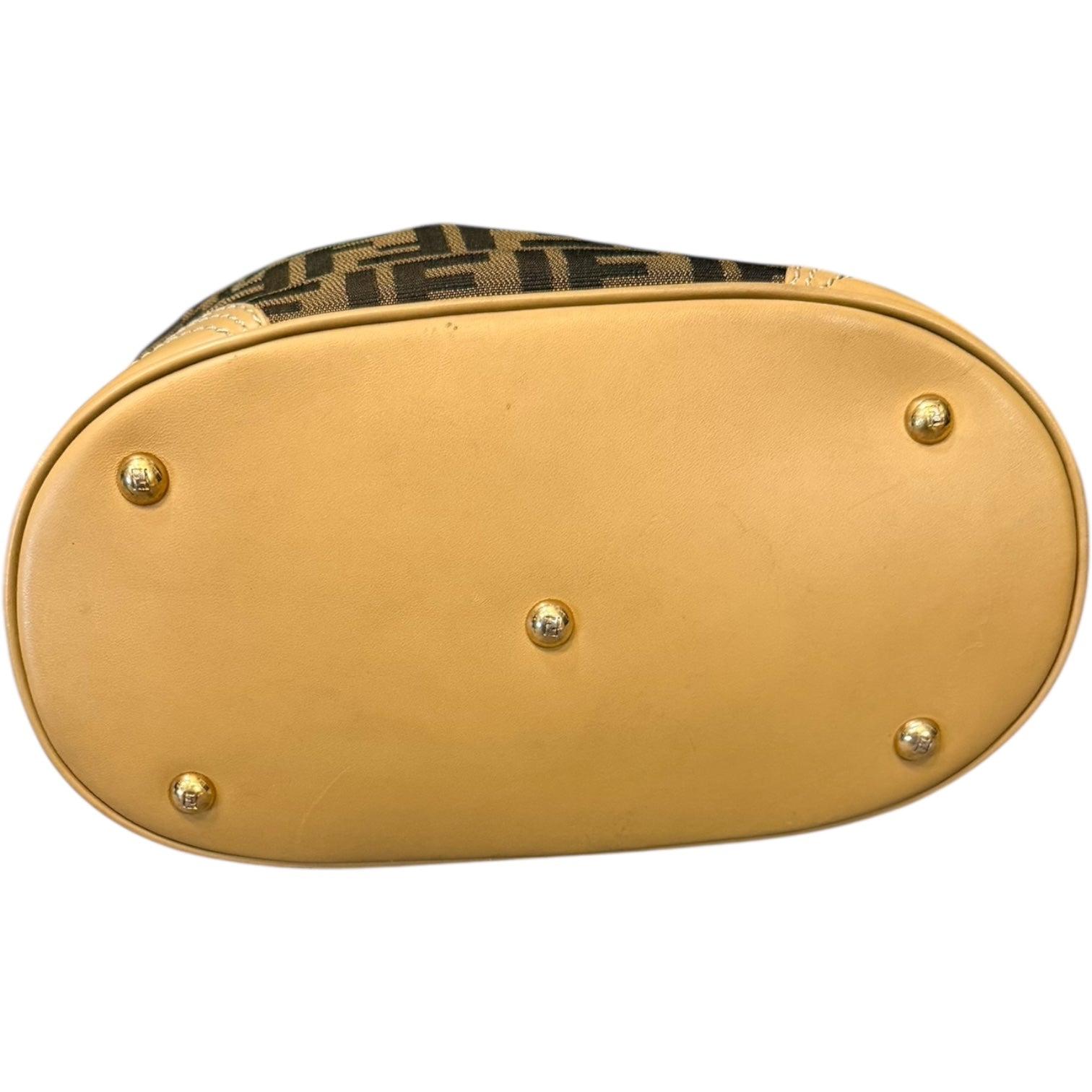 Fendi Zucca Front Buckle Tote