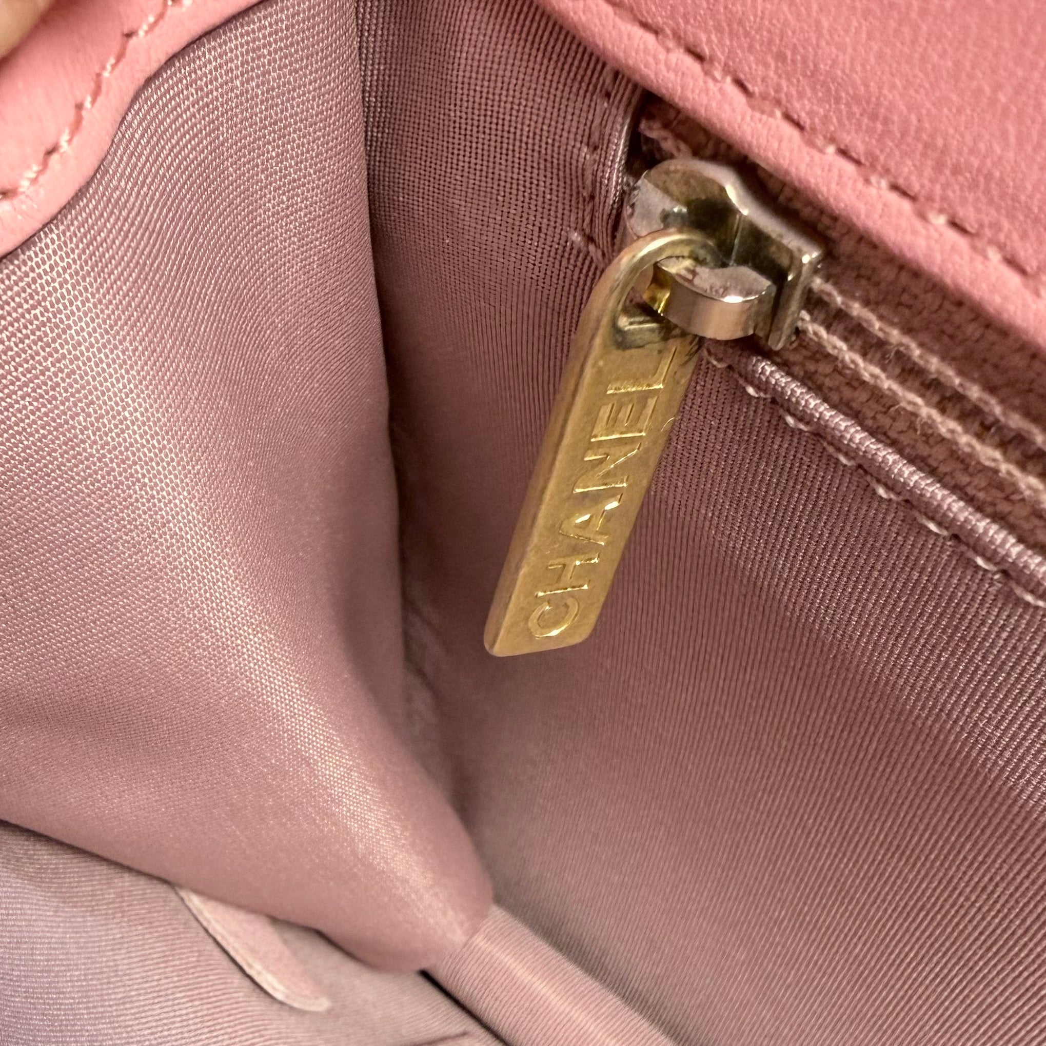 Chanel Quilted Pearl Chain Flap Bag