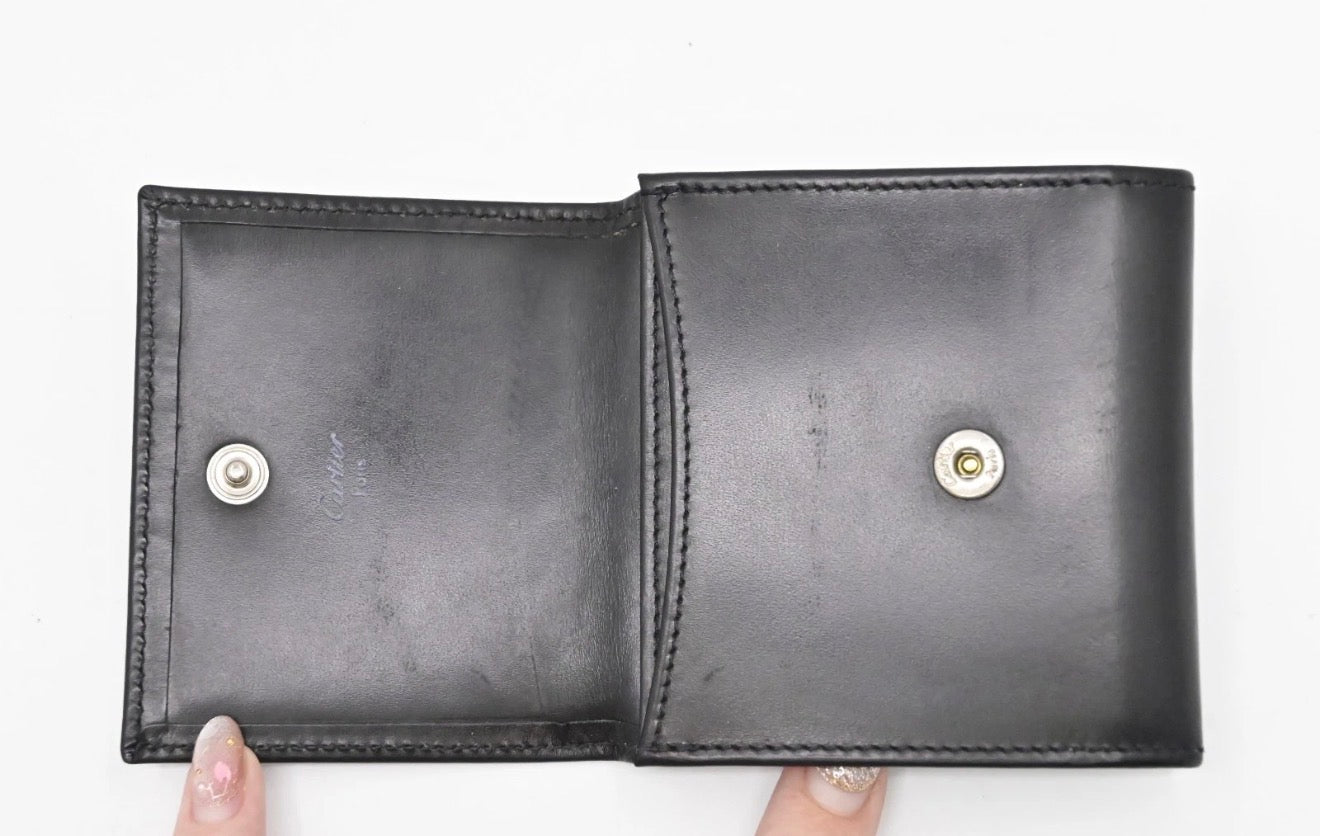 Cartier Black Leather Coin Case