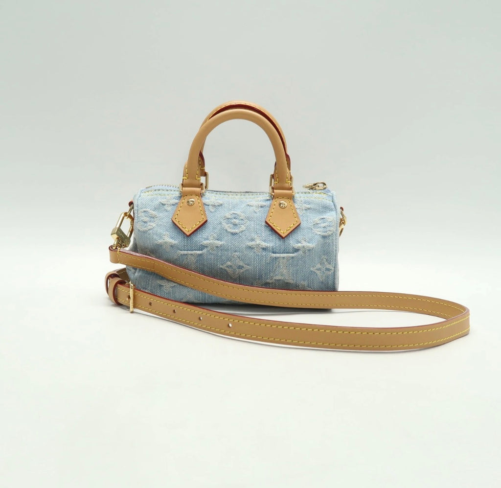 Louis Vuitton Denim speedy nano -247