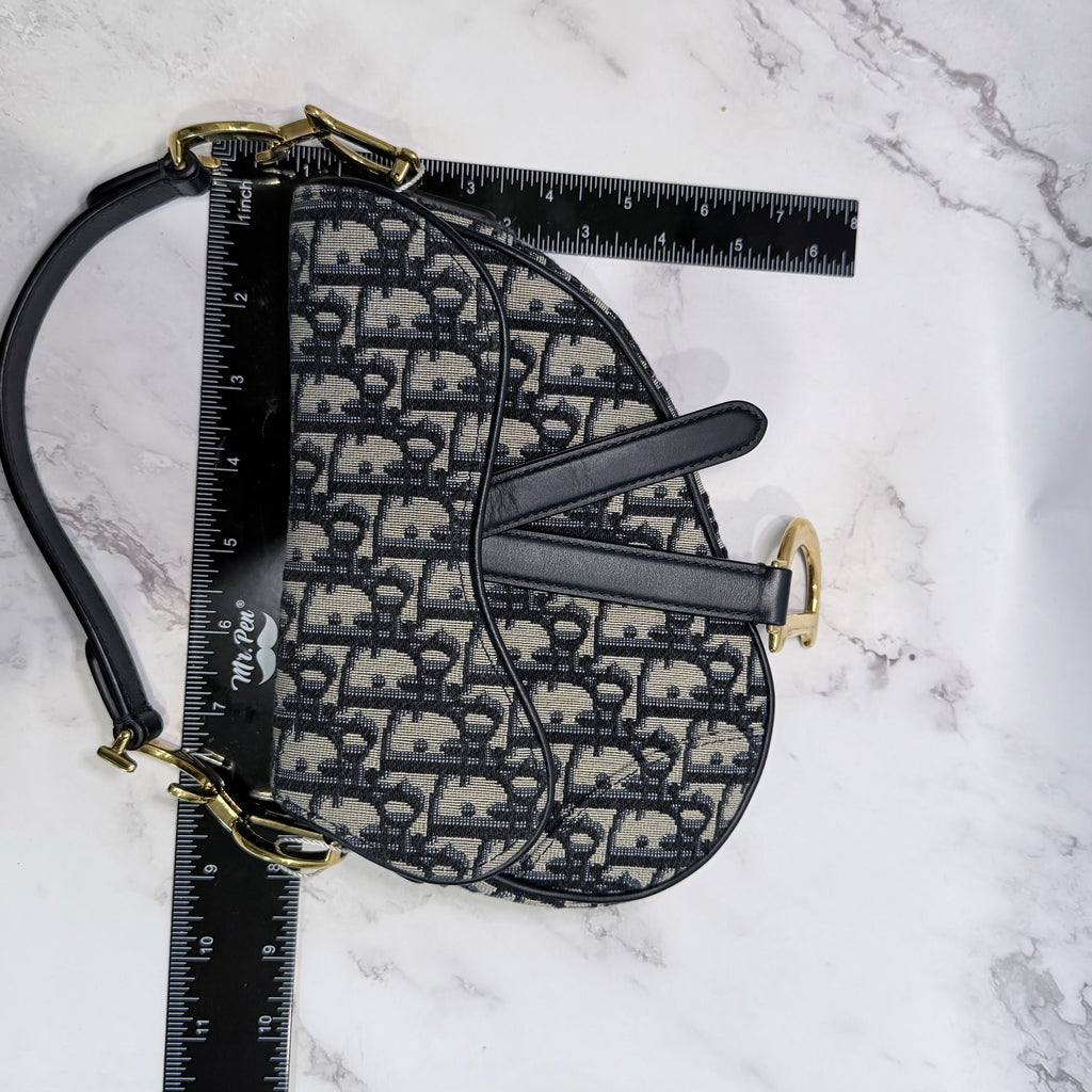 Dior Saddle Soft Hobo Oblique Canvas Shoulder Bag - 213