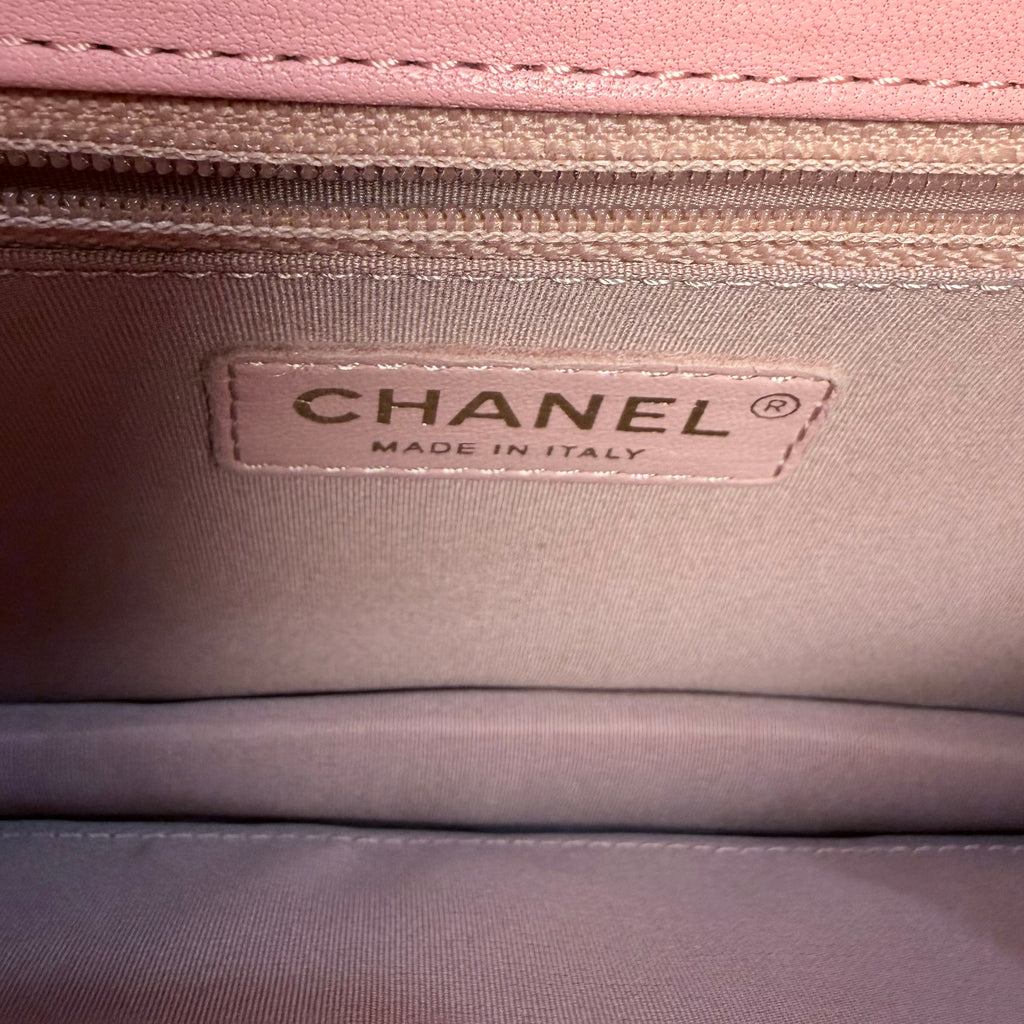 Chanel Quilted Pearl Chain Flap Bag