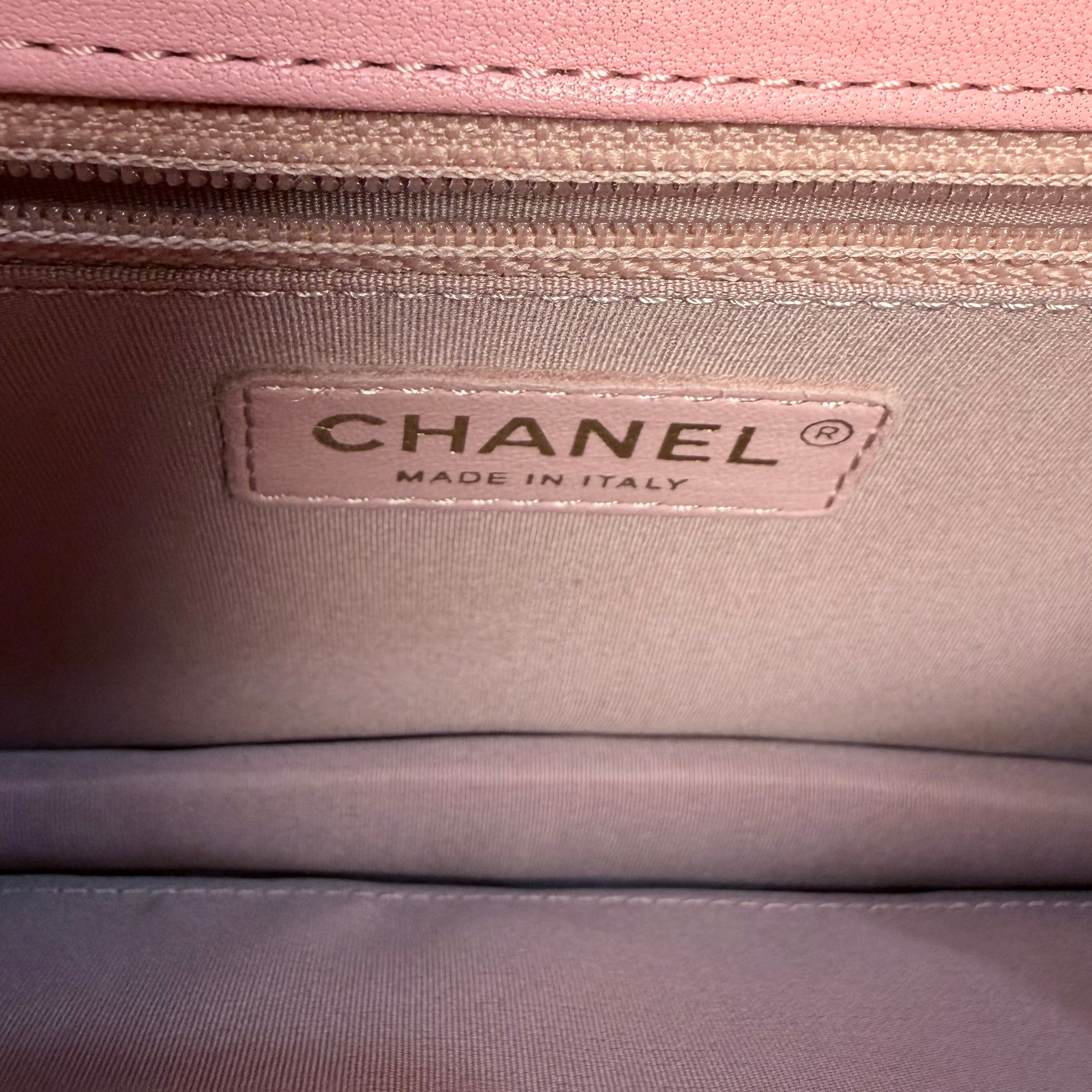 Chanel Quilted Pearl Chain Flap Bag