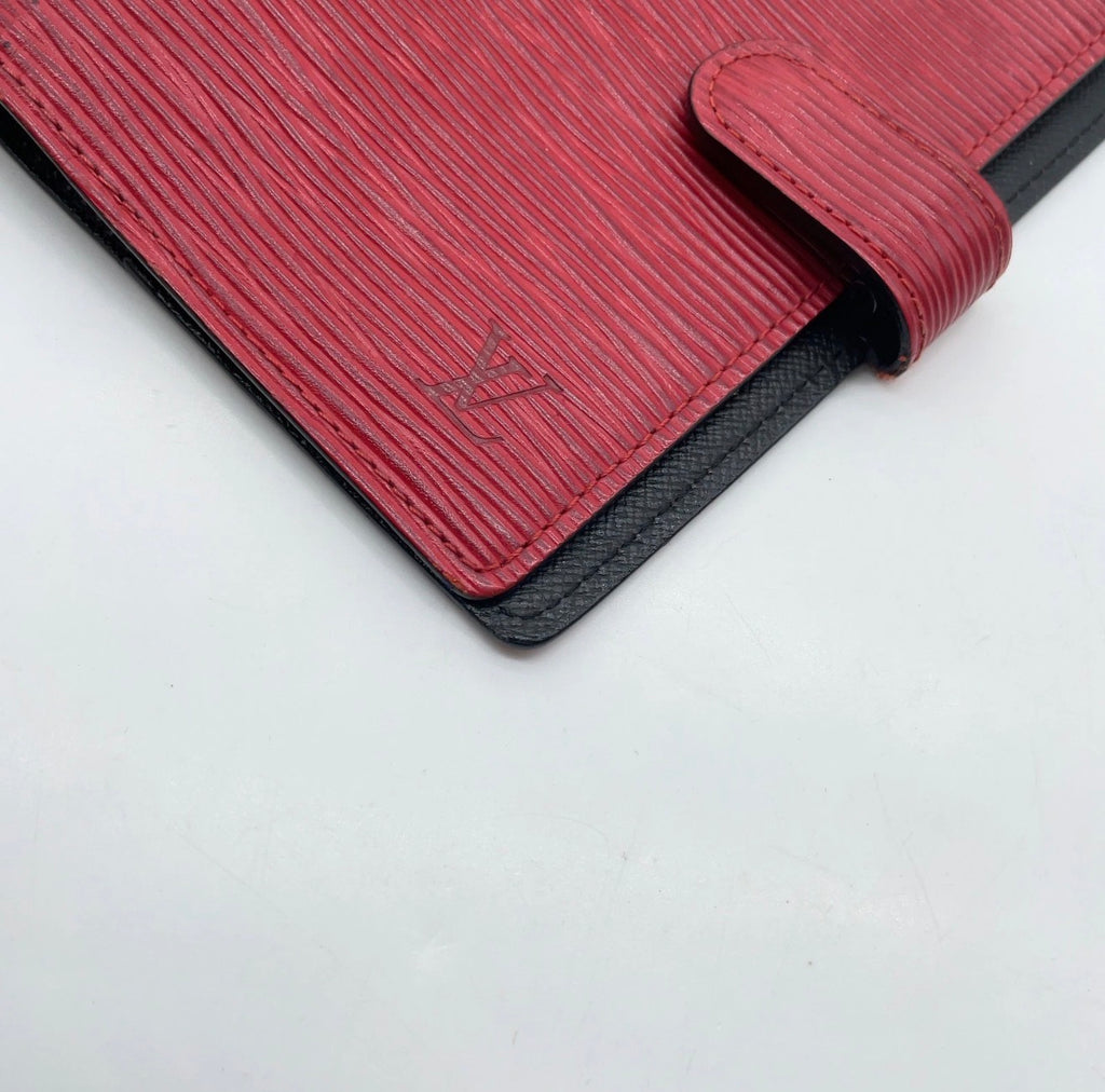 Lous Vuitton Agenda Red Epi leather