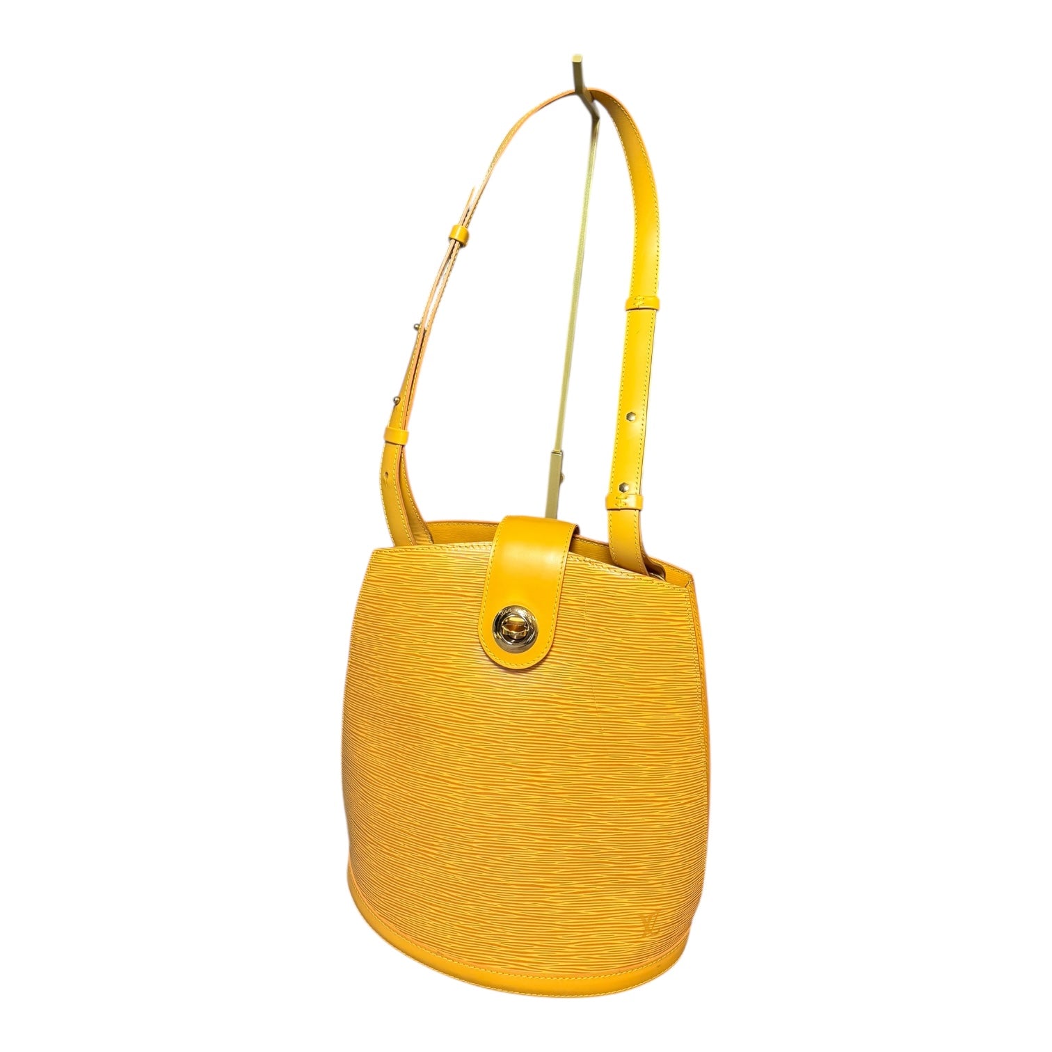 Louis Vuitton Epi Cluny Shoulder Bag Tassili Yellow Leather -091