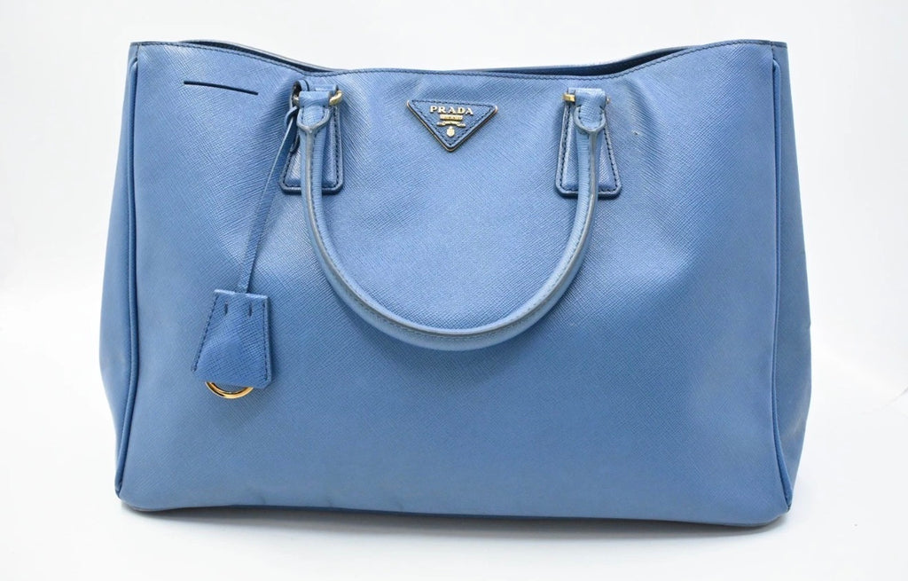 Prada  Saffiano Blue Hand Bag