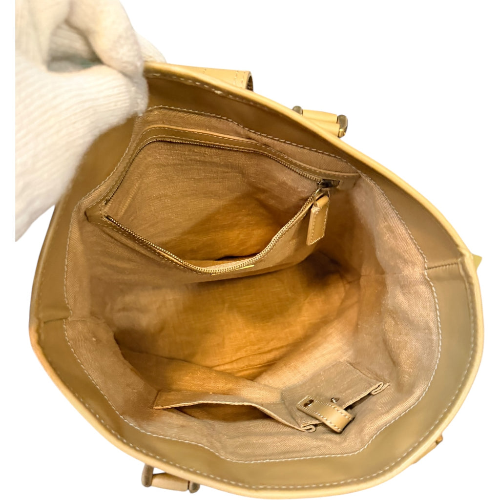 Fendi Zucca Front Buckle Tote