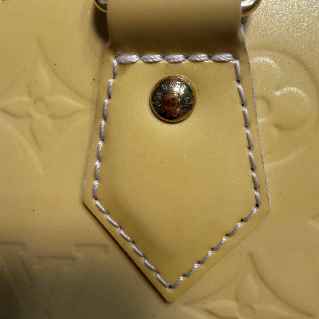 Louis Vuitton Alma yellow vernis