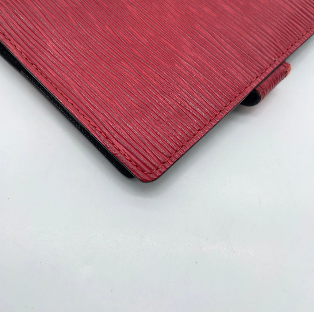 Lous Vuitton Agenda Red Epi leather