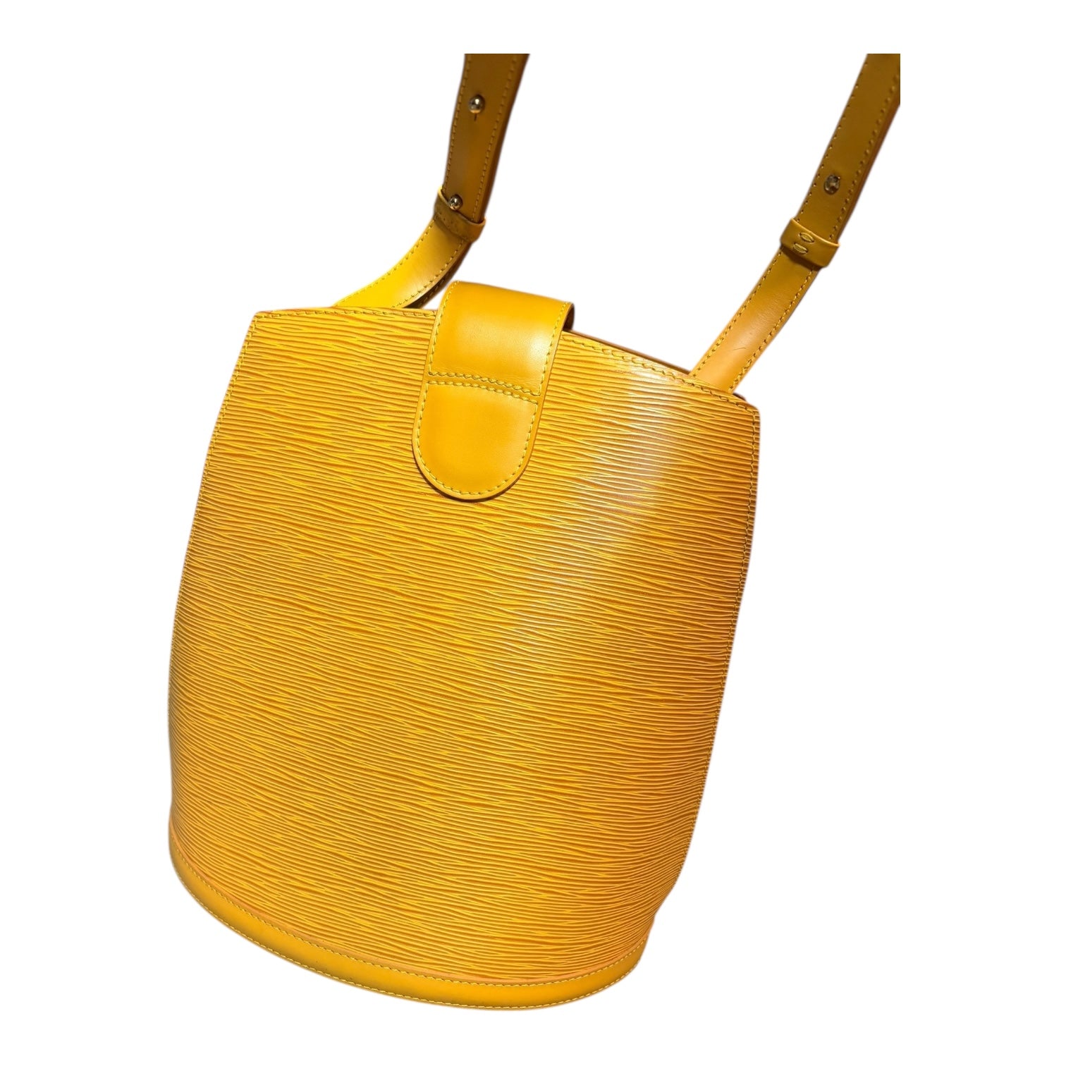 Louis Vuitton Epi Cluny Shoulder Bag Tassili Yellow Leather -091