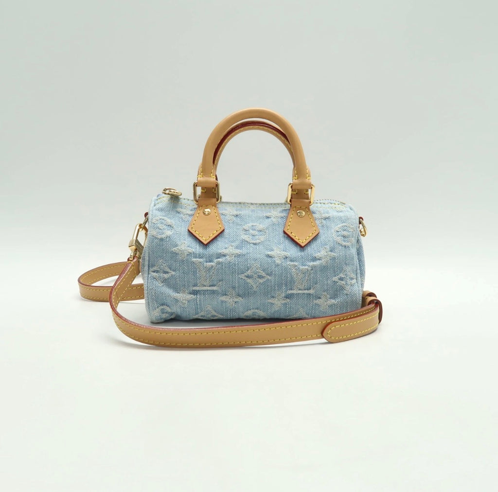 Louis Vuitton Denim speedy nano -247