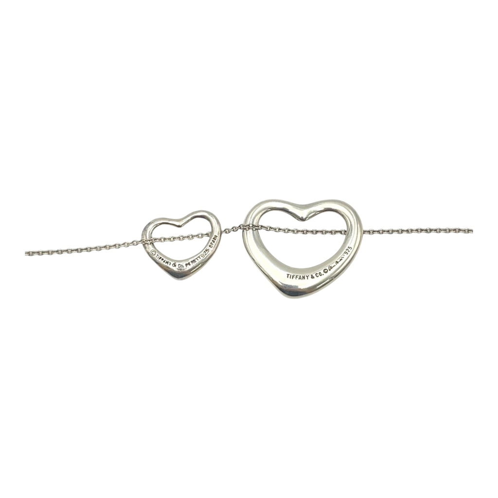 Tiffany & CO Elsa Peretti Double Open Heart Necklace