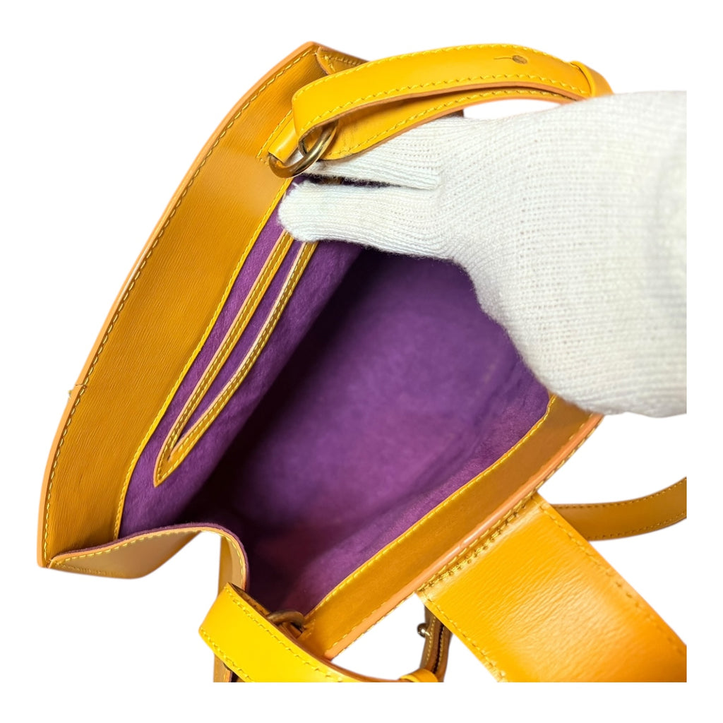 Louis Vuitton Epi Cluny Shoulder Bag Tassili Yellow Leather -091