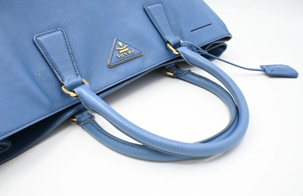 Prada  Saffiano Blue Hand Bag
