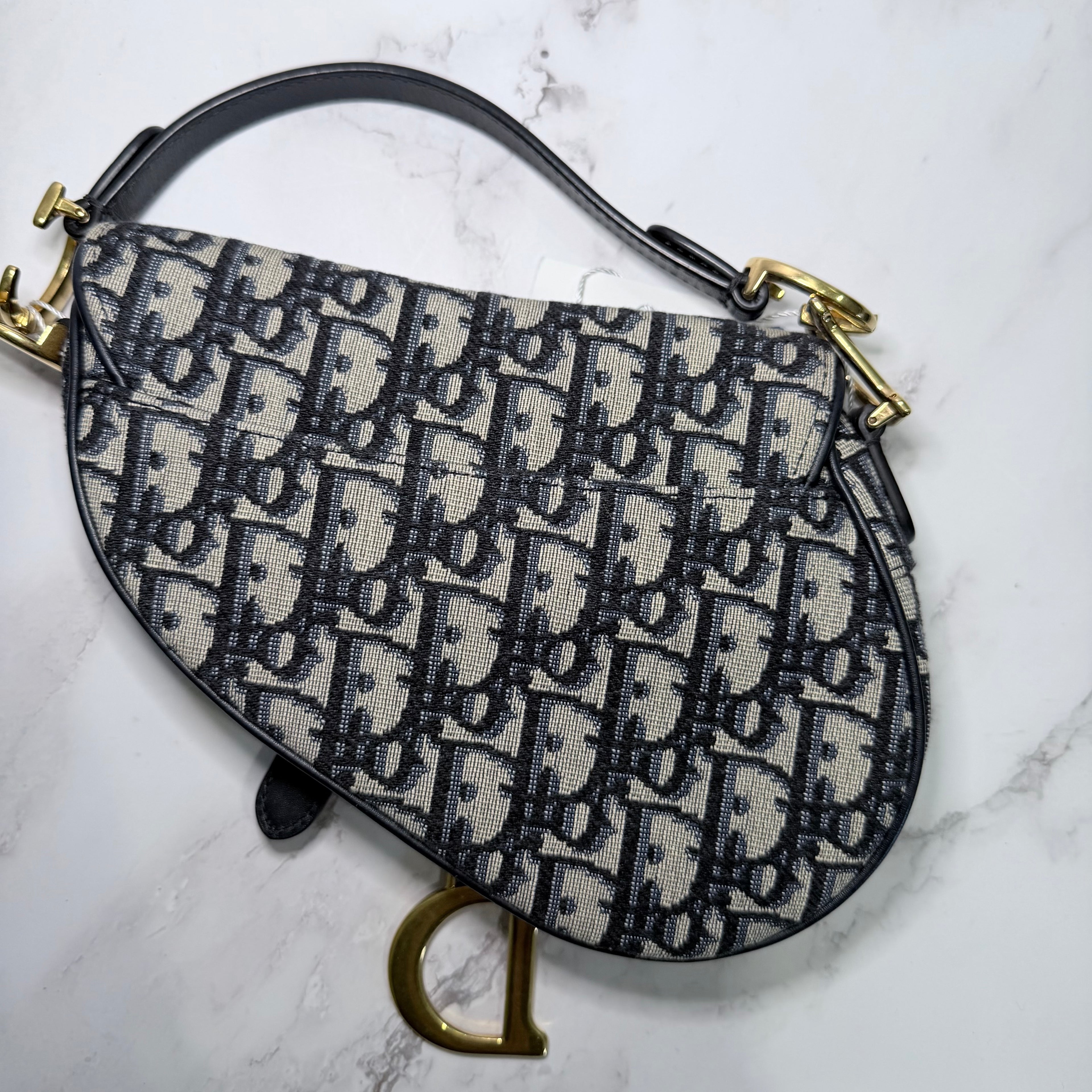 Dior Saddle Soft Hobo Oblique Canvas Shoulder Bag - 213