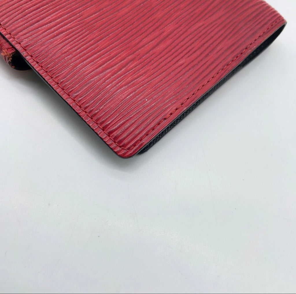 Lous Vuitton Agenda Red Epi leather