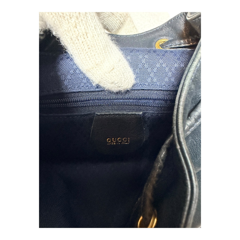 Gucci bamboo backpack