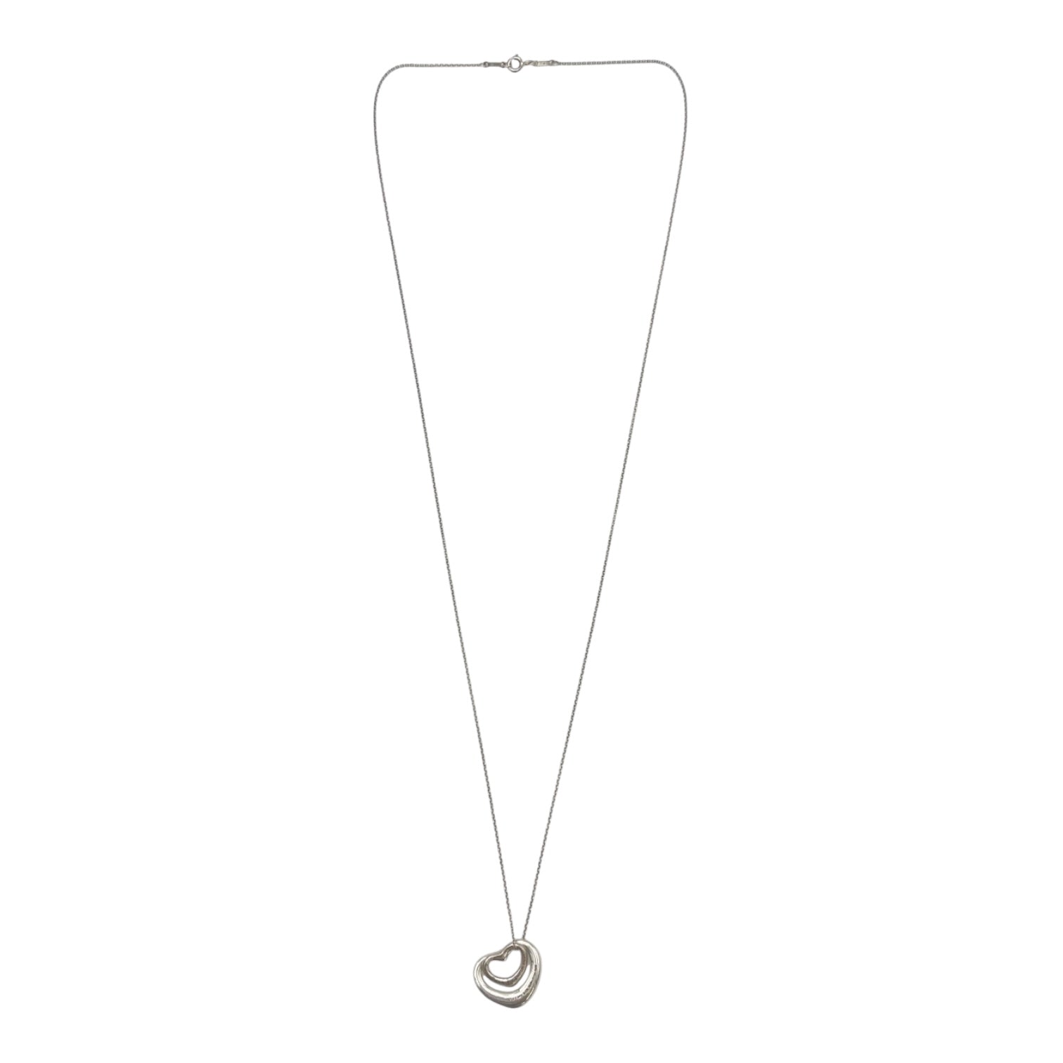 Tiffany & CO Elsa Peretti Double Open Heart Necklace