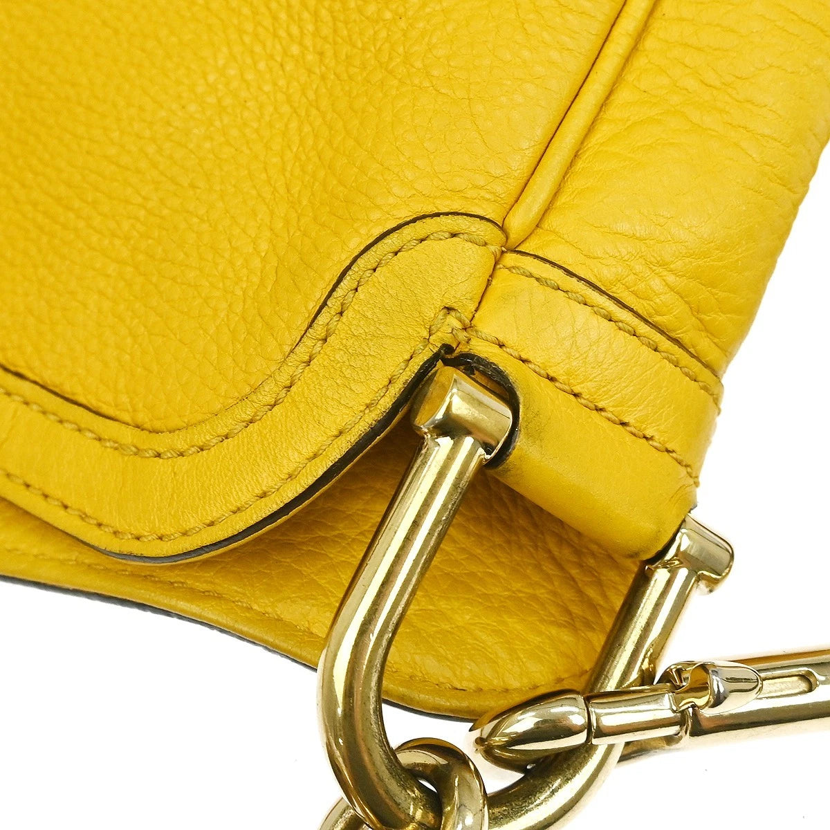 GUCCI LEATHER BAMBOO 2WAY HANDBAG