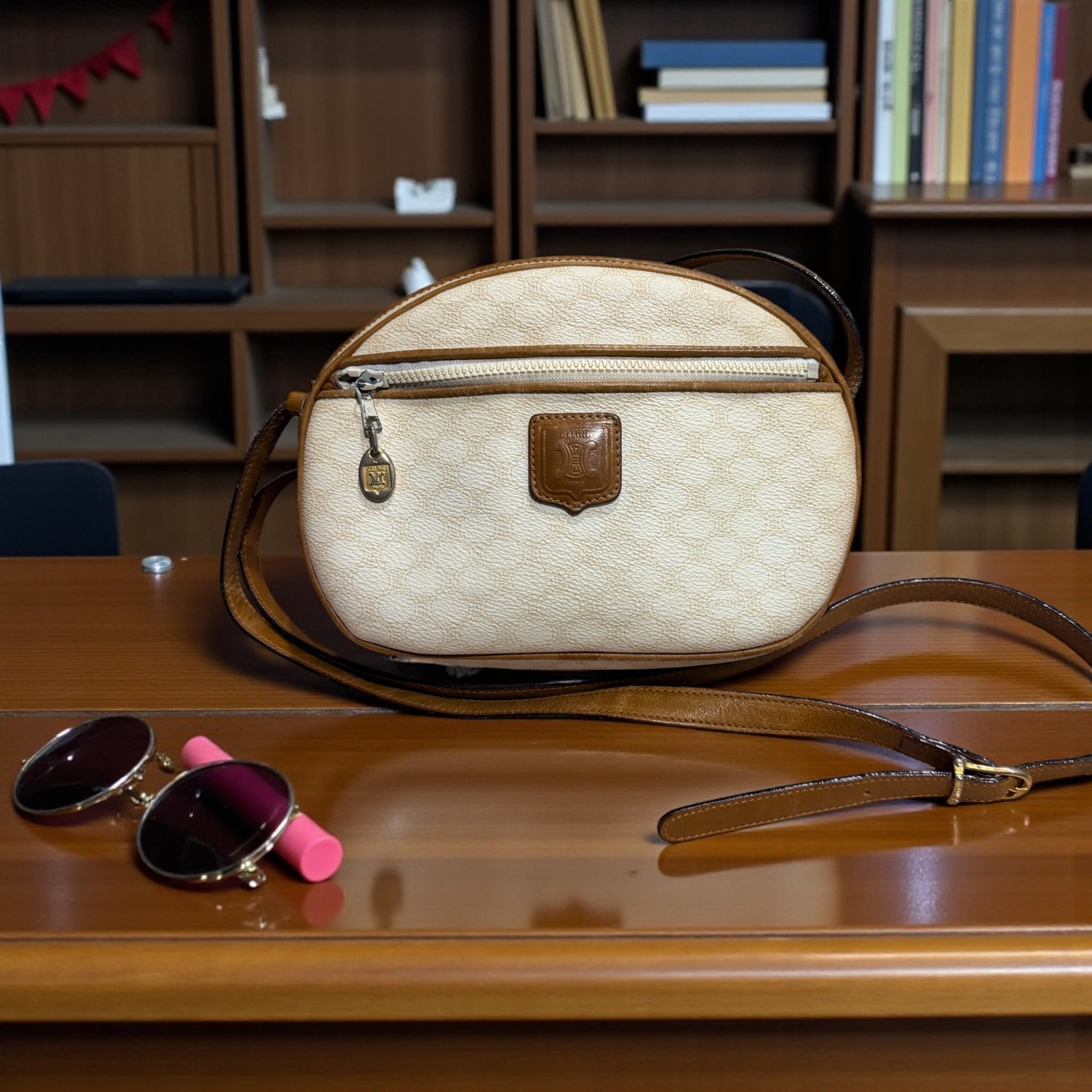 Celine light beige crossbody