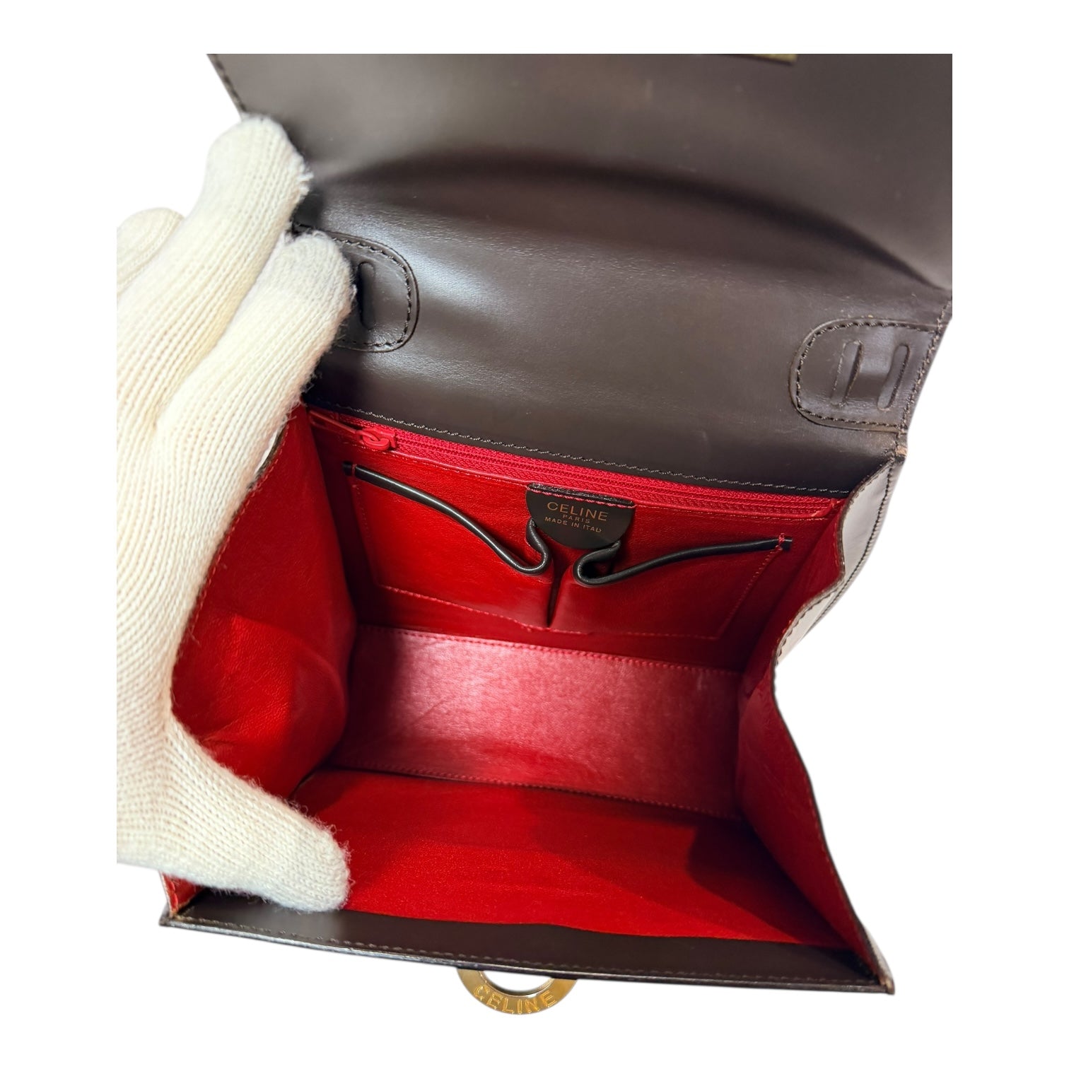 Celine vintage red interior