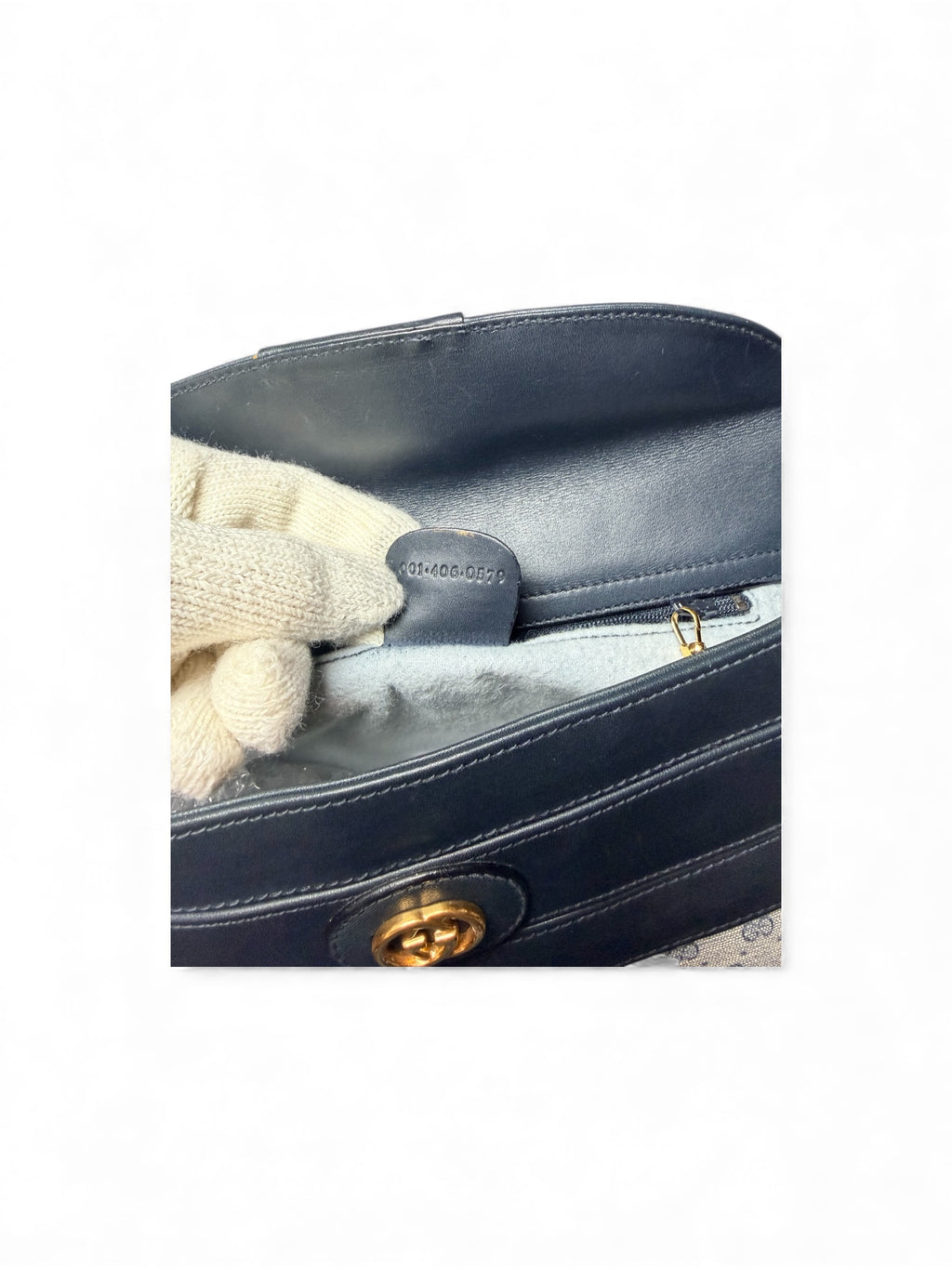 Gucci vintage in navy -075