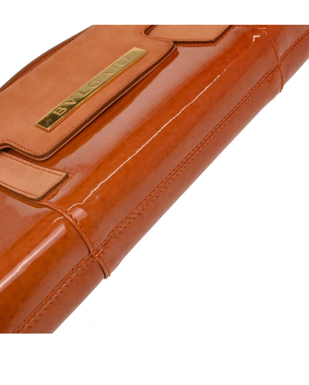  leather handbag with gold logo